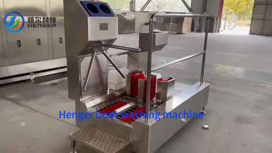 Plant Sanitation Industrial Hand Boot Sole Washer Machine Hygiene Cleaning Station